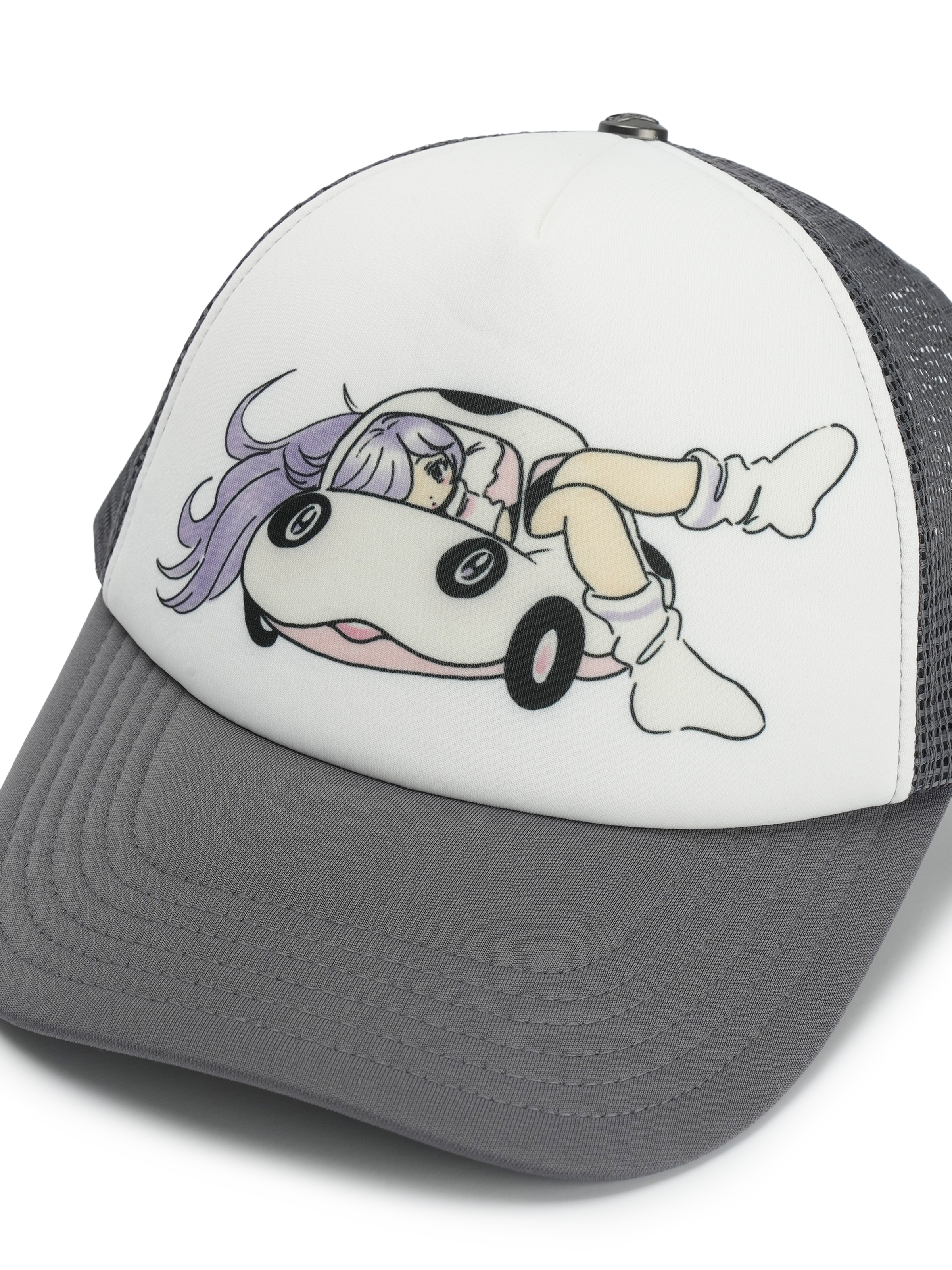San San Gear - San San X Yuminha Mesh Cap (Grey) product image 5 | TRAB K-Fashion Australia