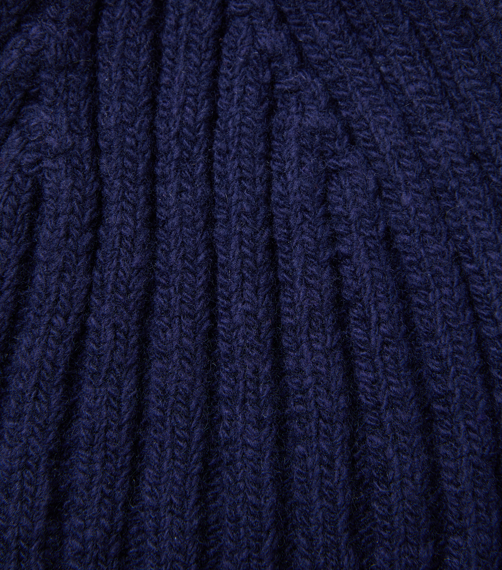 Llege - Pom Pom Earmuff Beanie (Dark Navy) product image 5 | TRAB K-Fashion Australia