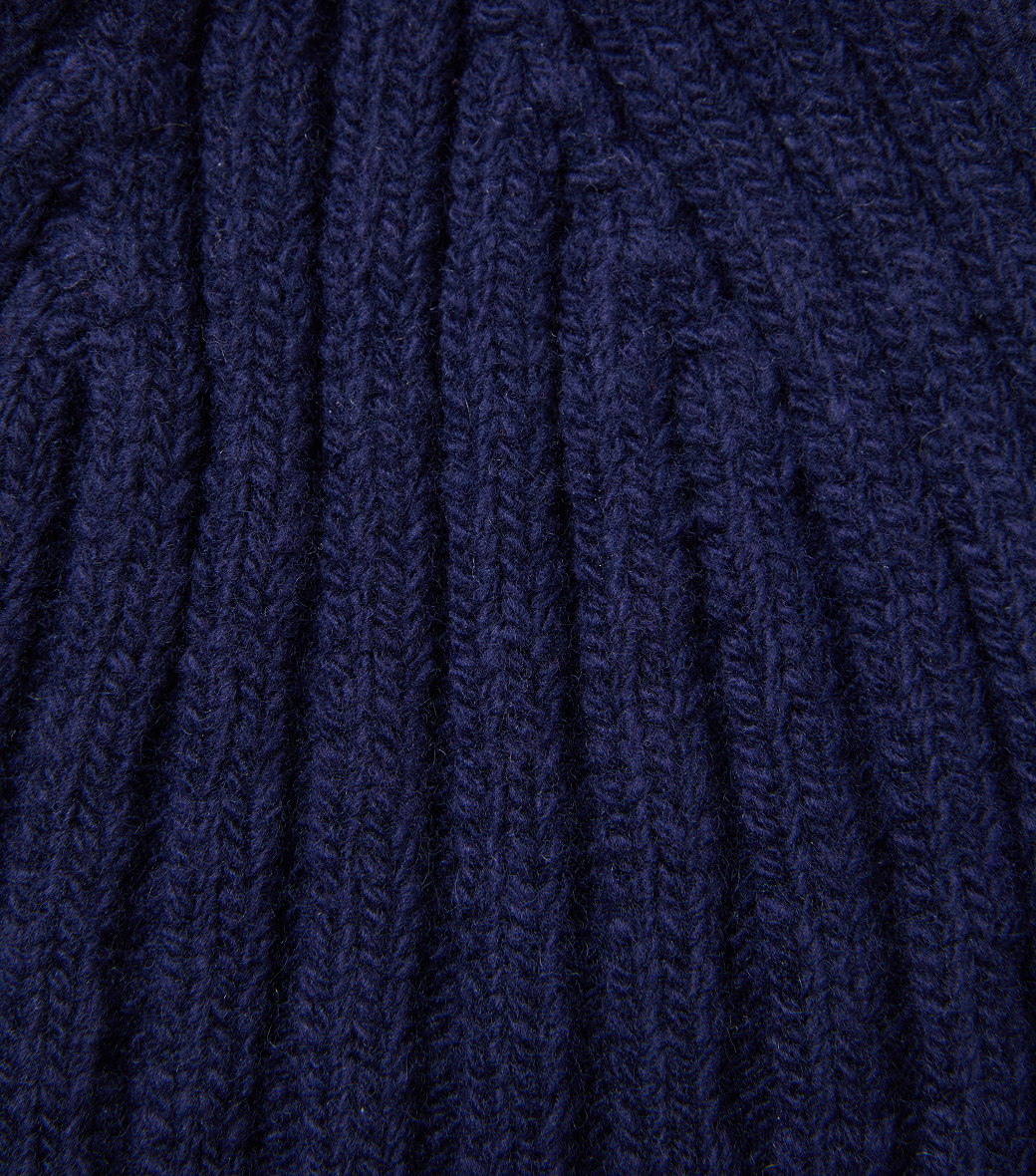 Llege - Pom Pom Earmuff Beanie (Dark Navy) product image 5 | TRAB K-Fashion Australia