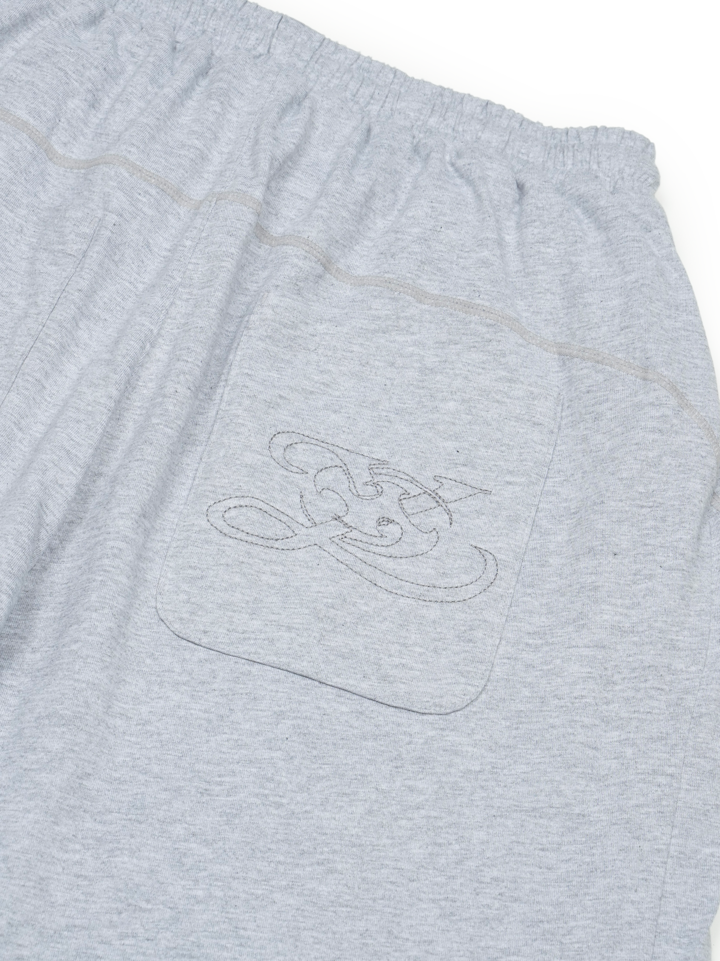 San San Gear - San San X Yuminha Sweatshorts (Melange Grey) product image 5 | TRAB K-Fashion Australia