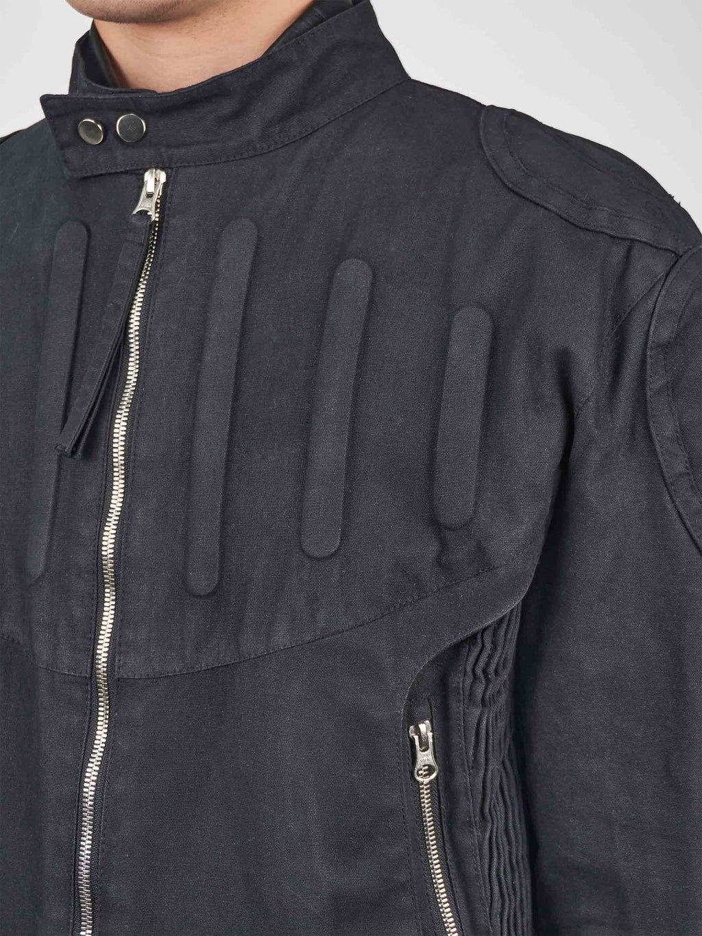 Juntae Kim - Waxed Embossing Biker Jacket product image 6 | TRAB K-Fashion Australia