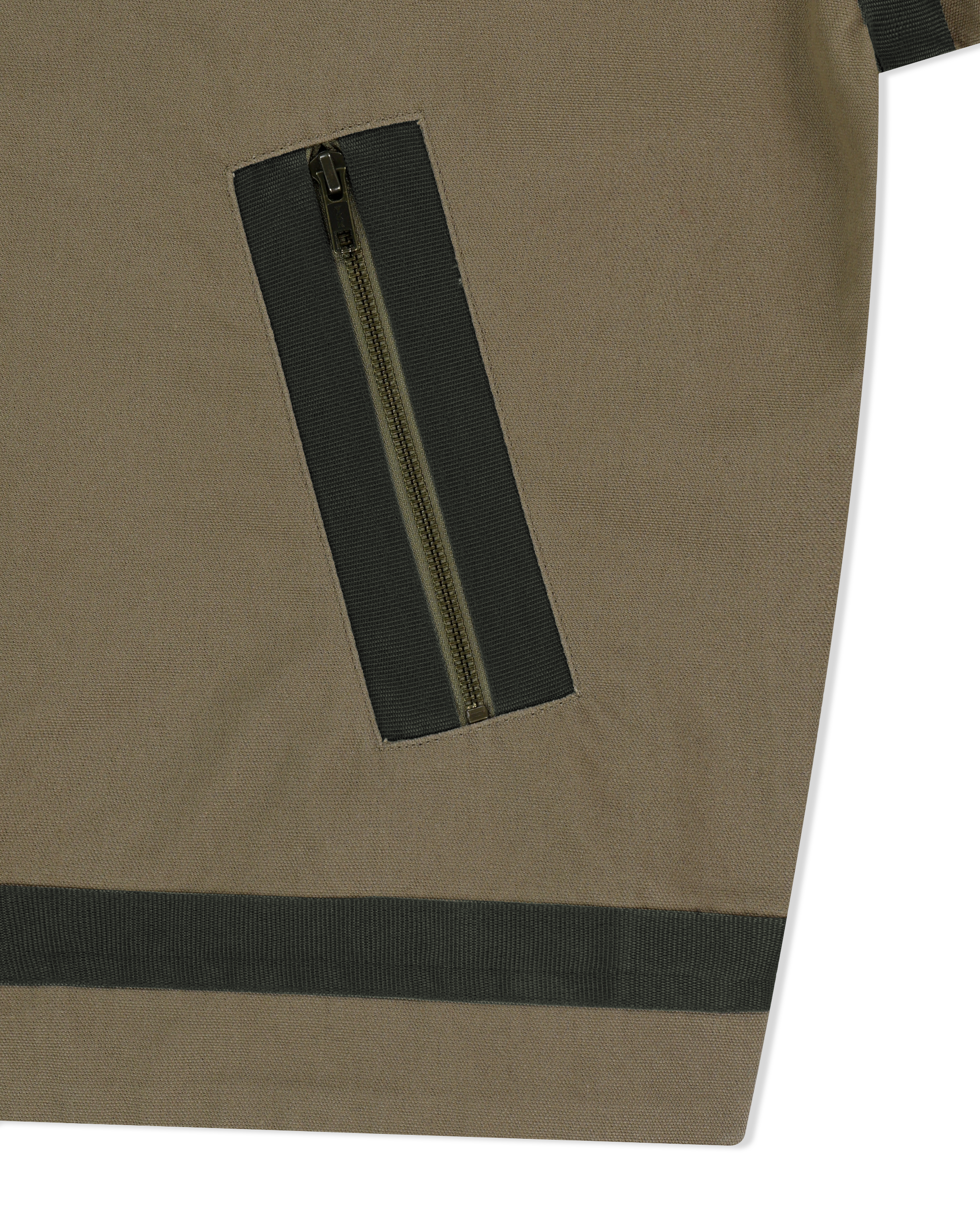 yeseyesee - Tape Detail Canvas Jacket (Khaki) product image 3 | TRAB K-Fashion Australia