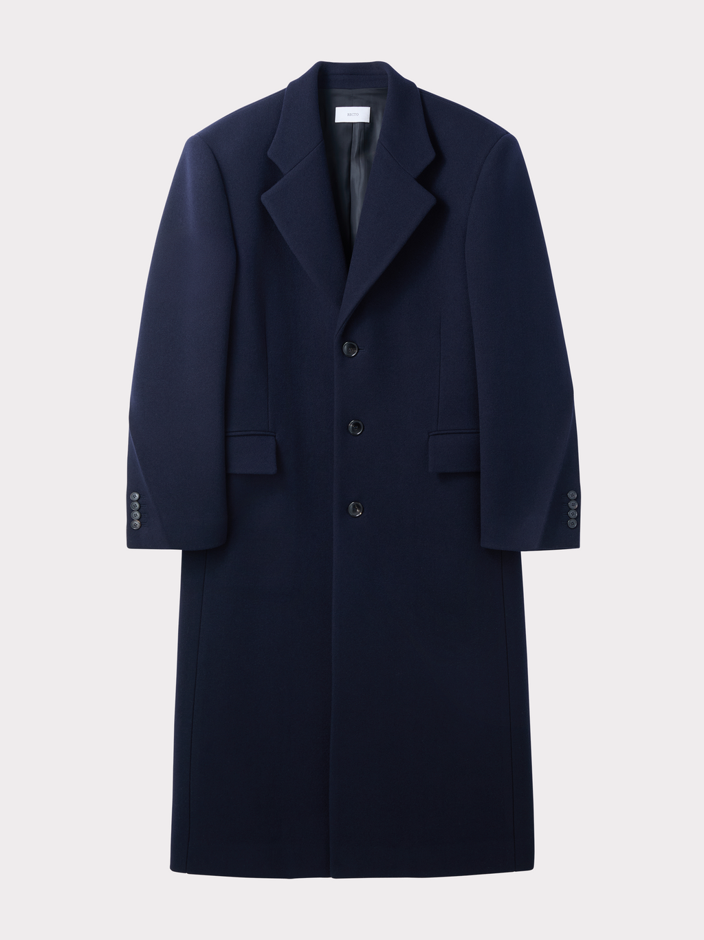Recto - Muffler Set Single Coat (Dark Navy) product image 5 | TRAB K-Fashion Australia