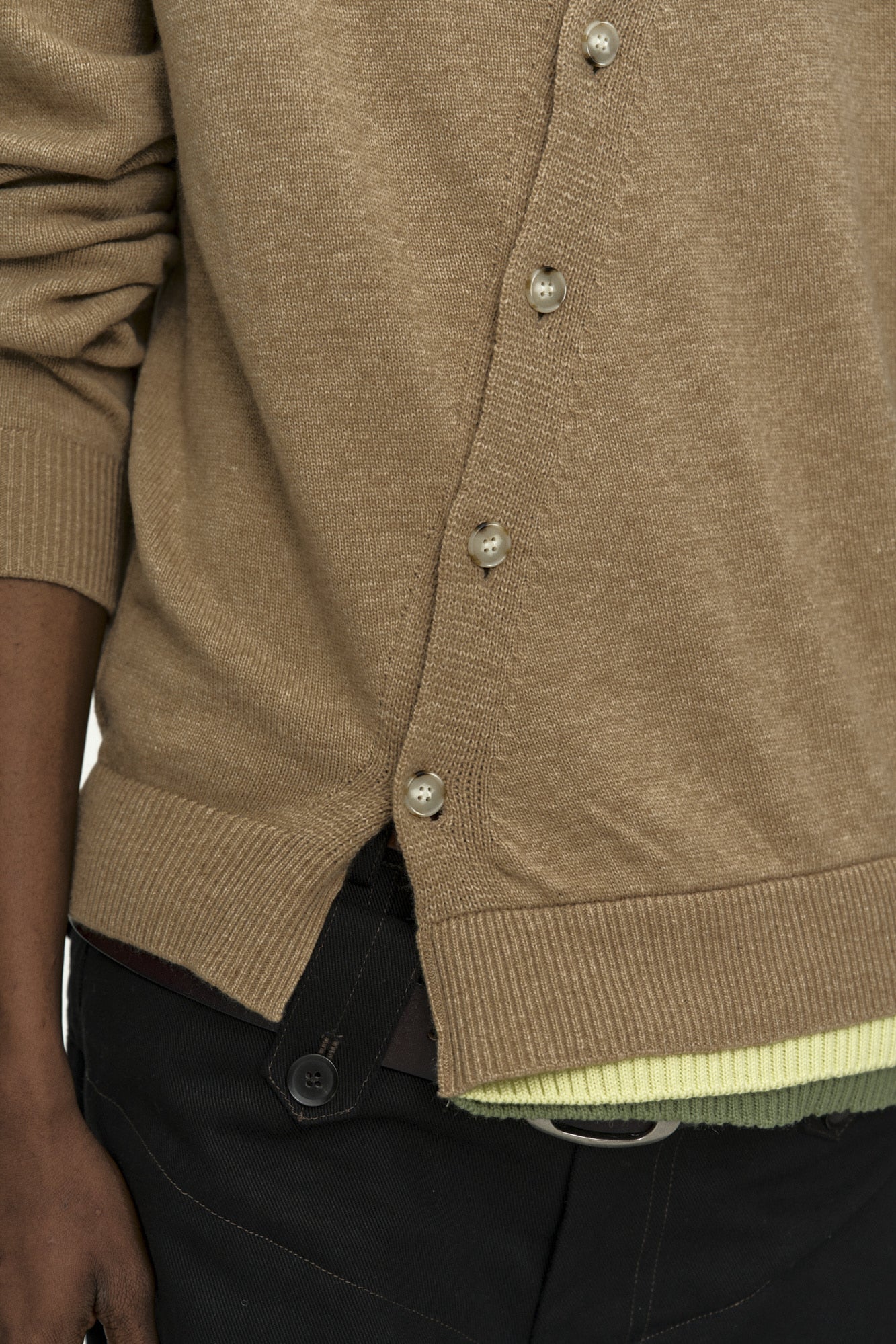 Andersson Bell - Layered Cardigan (Camel) product image 5 | TRAB K-Fashion Australia