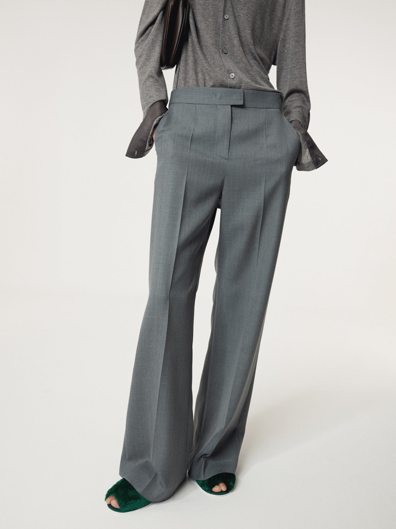 Recto - Rc Signature Flare Pants (Dark Grey) product image 1 | TRAB K-Fashion Australia