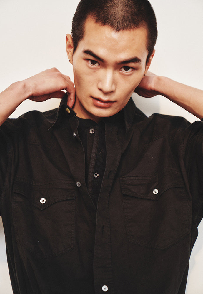 Art if acts - Washed Western Shirt (Vintage Black) product image 7 | TRAB K-Fashion Australia