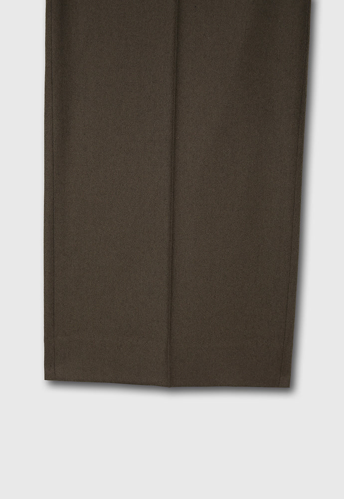 Tonywack - Wool And Cashmere Wide-Leg Trousers (Taupe Brown) product image 11 | TRAB K-Fashion Australia