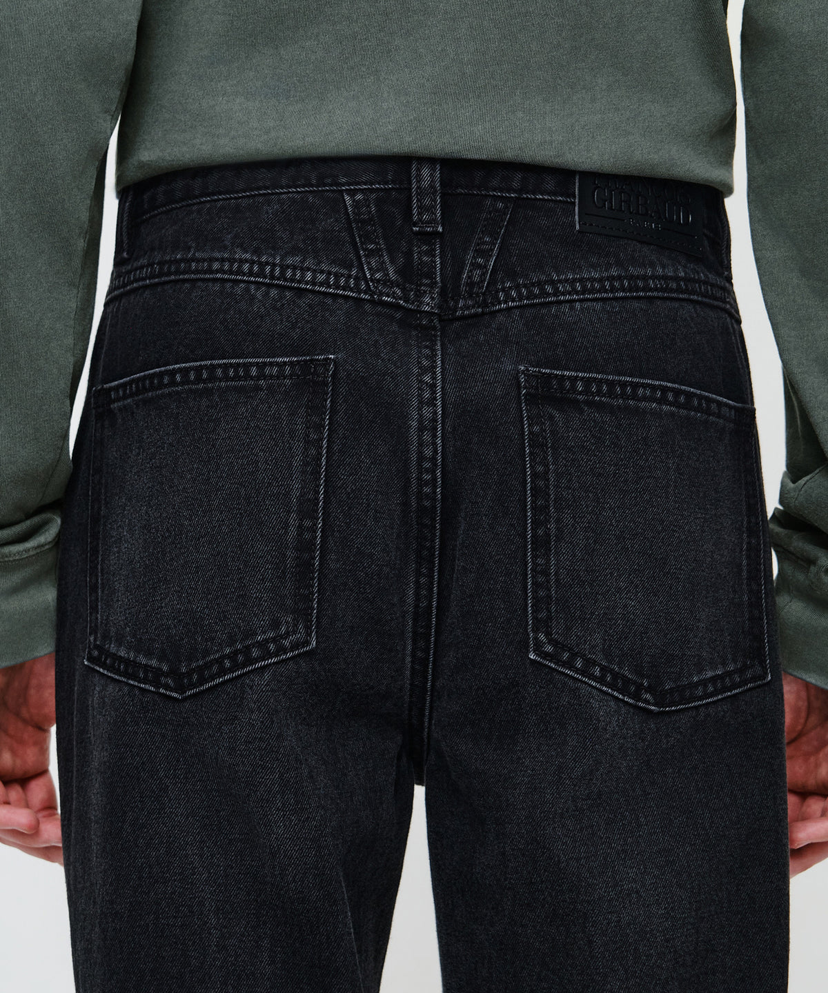 Marithe & Francois Girbaud - [Pre-order – Ships 7 Oct] Straight Denim Pants (Black) product image 2 | TRAB K-Fashion Australia