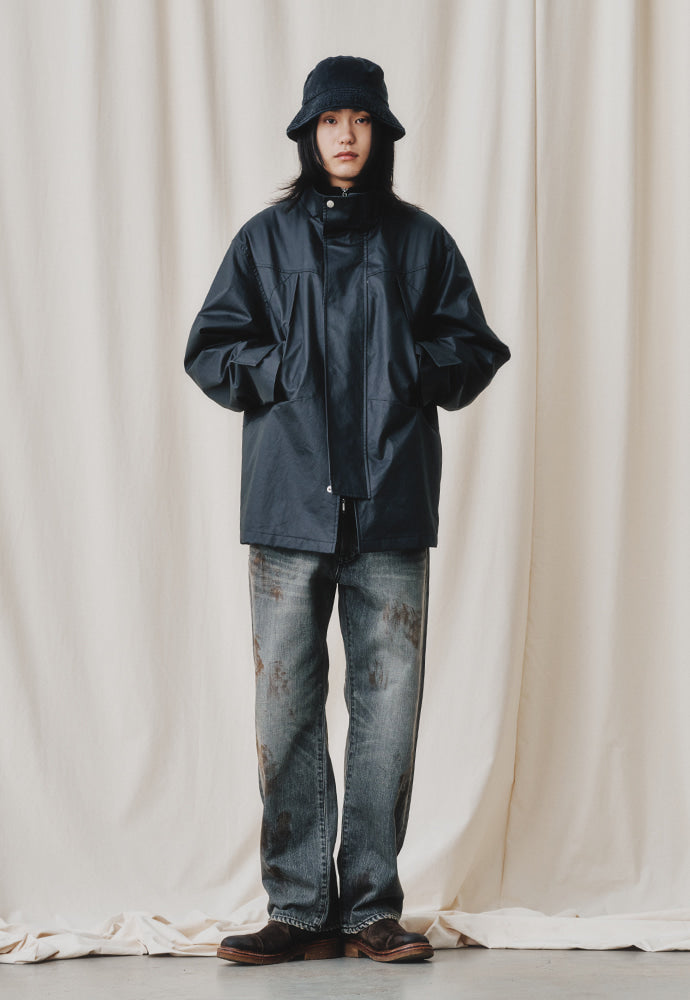 Art if acts - British Waxed Monster Parka (Black) product image 2 | TRAB K-Fashion Australia