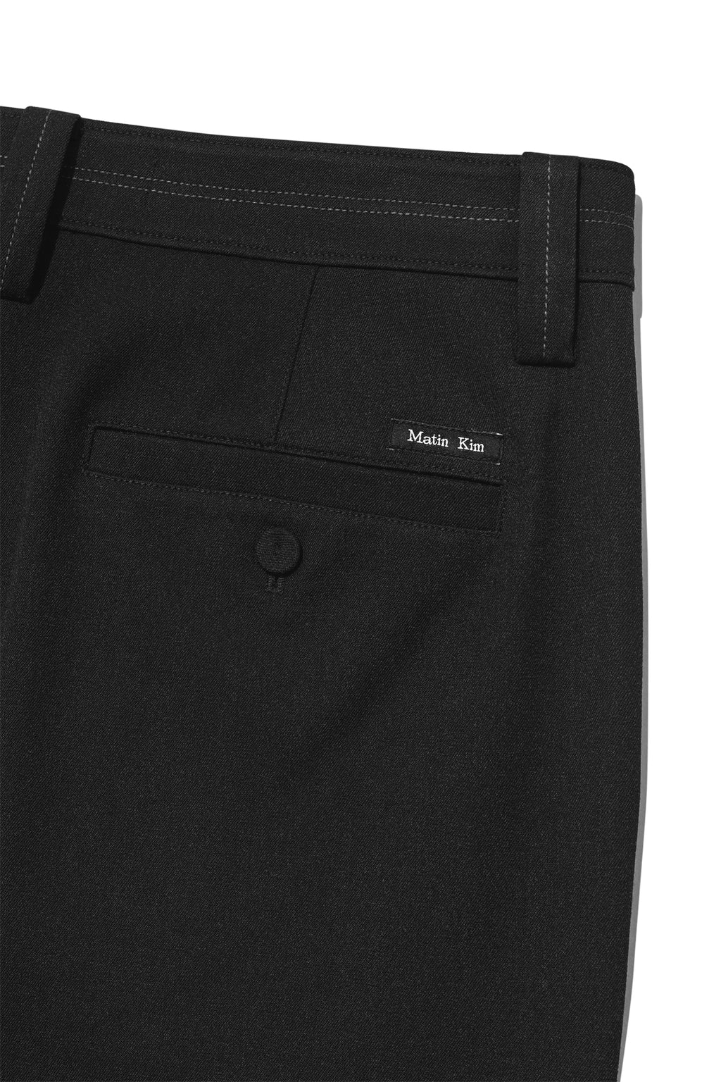 Matin Kim - Stitch Point Button Trouser (Charcoal) product image 6 | TRAB K-Fashion Australia