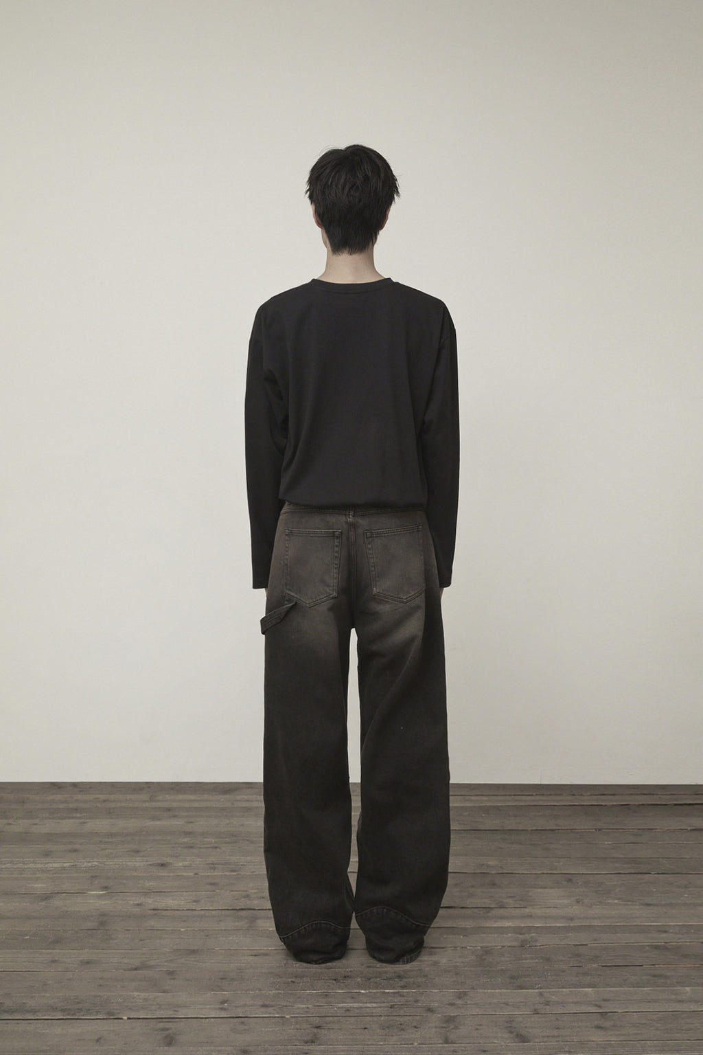 Matin Kim - Tuck Point Long Sleeve Top (Black) product image 7 | TRAB K-Fashion Australia