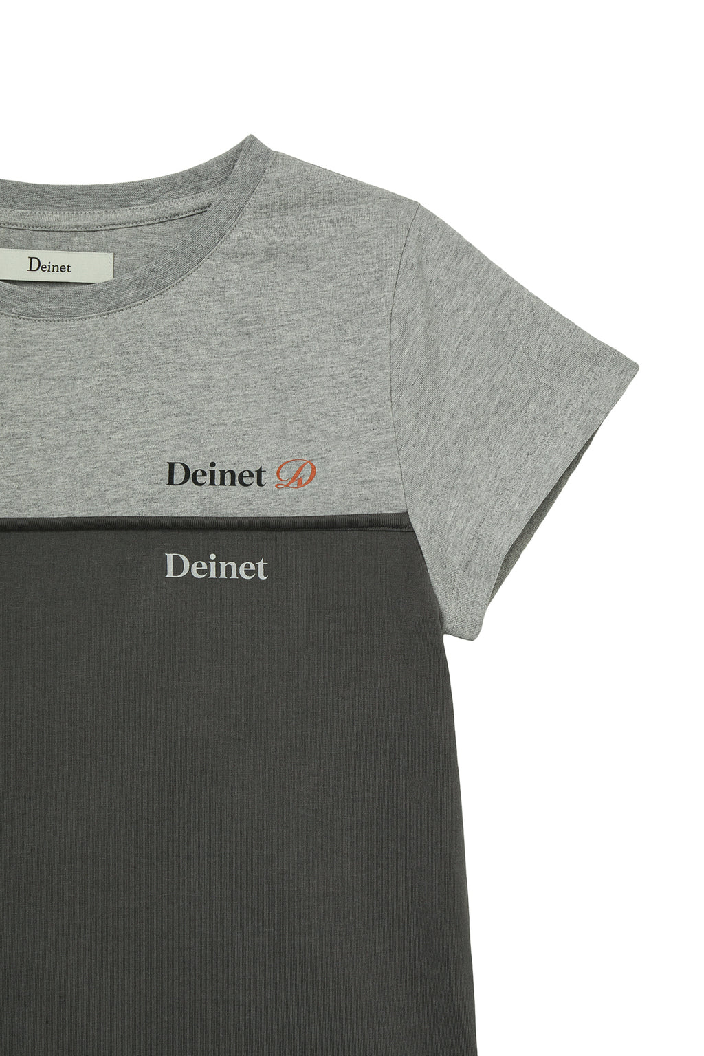 Deinet - Layered Contrast T-Shirt (Melange Grey) product image 4 | TRAB K-Fashion Australia
