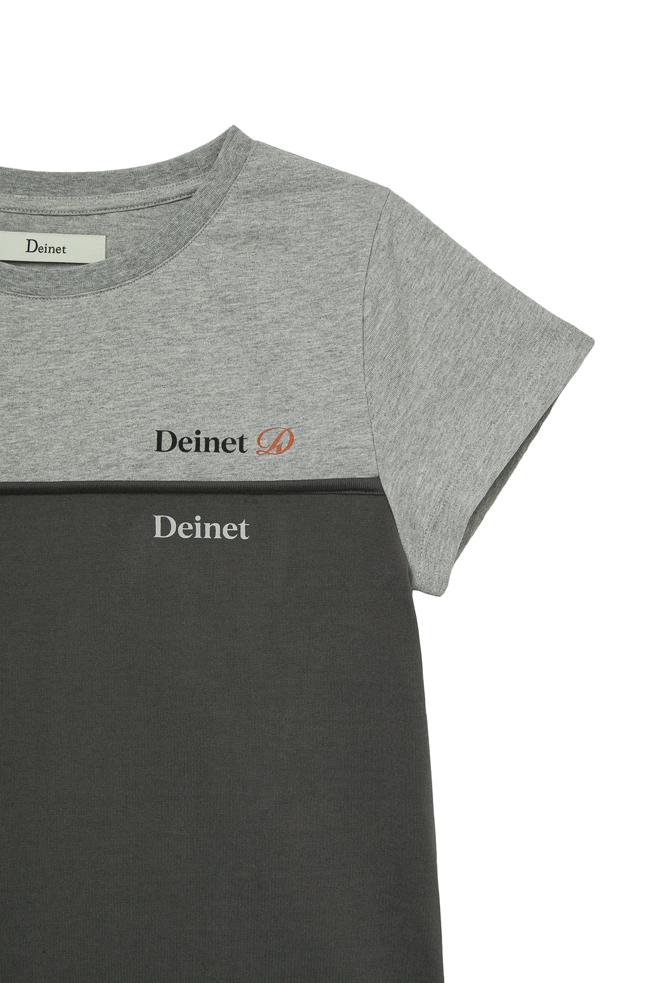 Deinet - Layered Contrast T-Shirt (Melange Grey) product image 4 | TRAB K-Fashion Australia