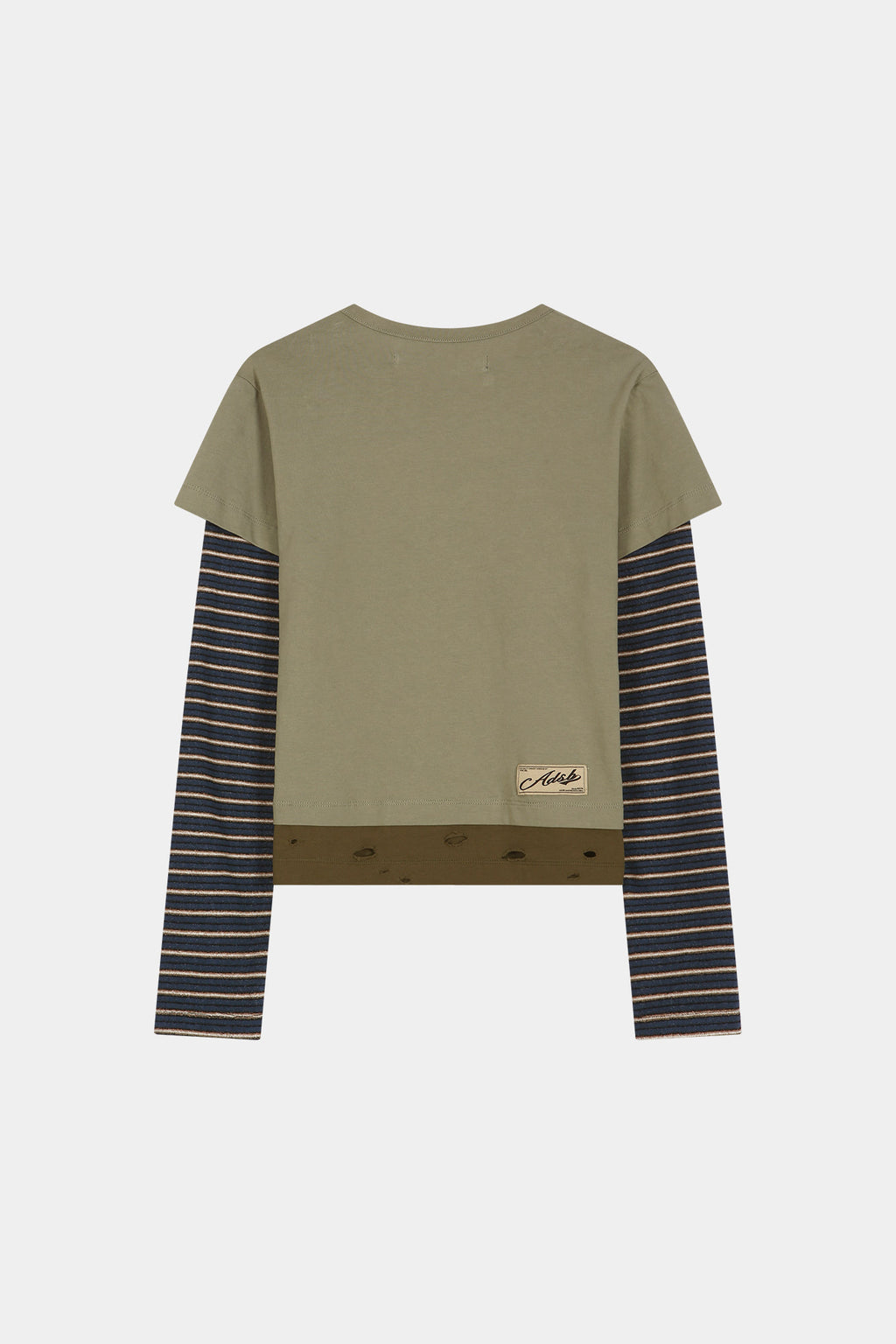 Andersson Bell - Layered Heart Message Long Sleeve T-Shirt (khaki) (Khaki) product image 11 | TRAB K-Fashion Australia