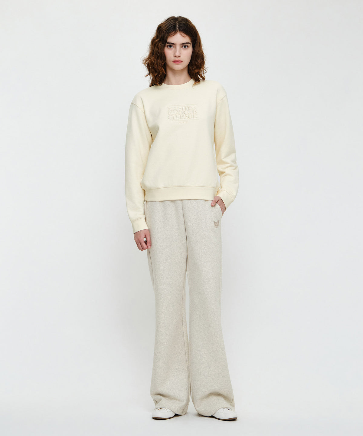 Marithe & Francois Girbaud - Classic Logo Sweatshirt (Cream) product image 4 | TRAB K-Fashion Australia