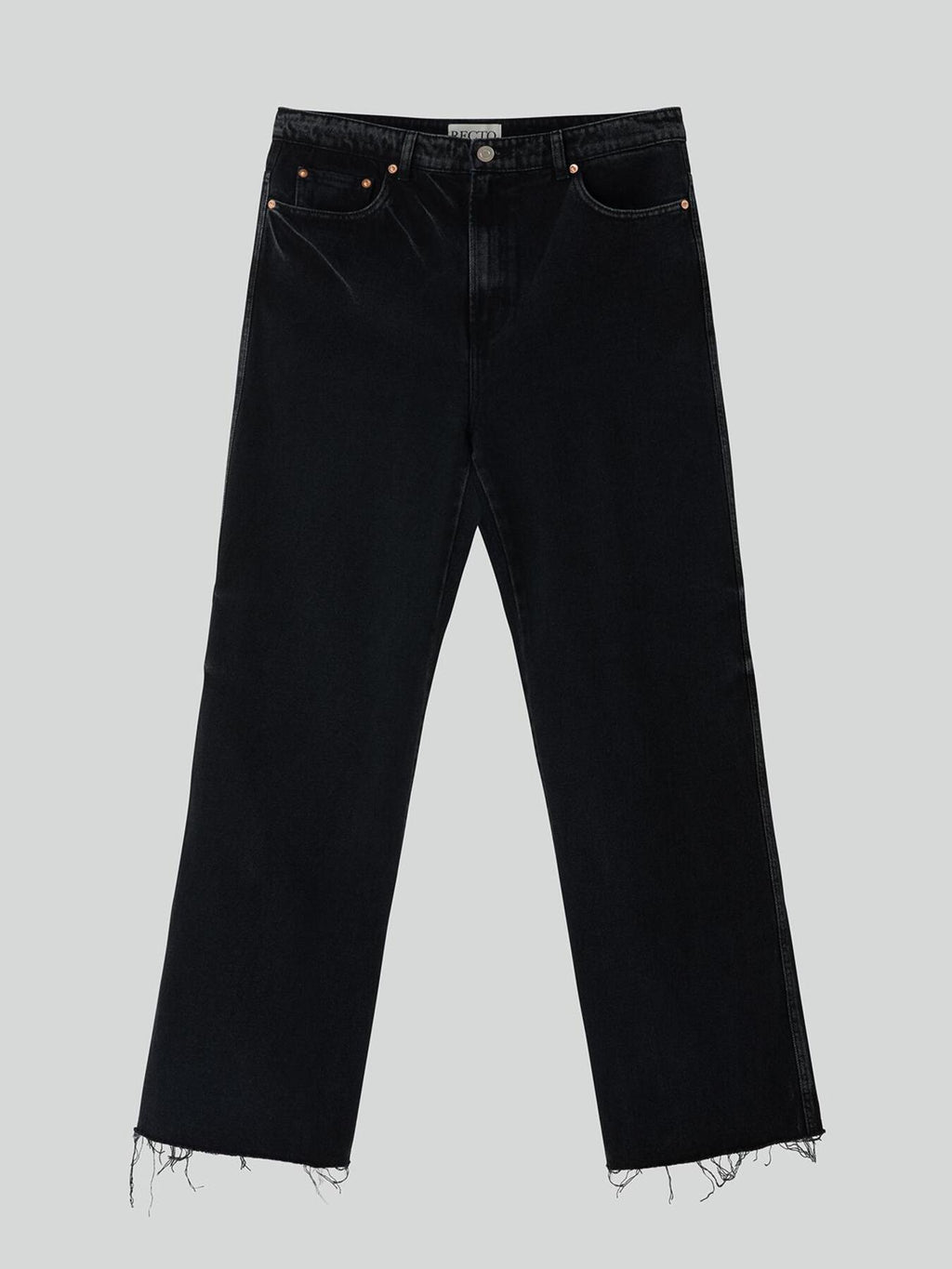 Recto - Theo Washed Denim Pants (Black) product image 7 | TRAB K-Fashion Australia