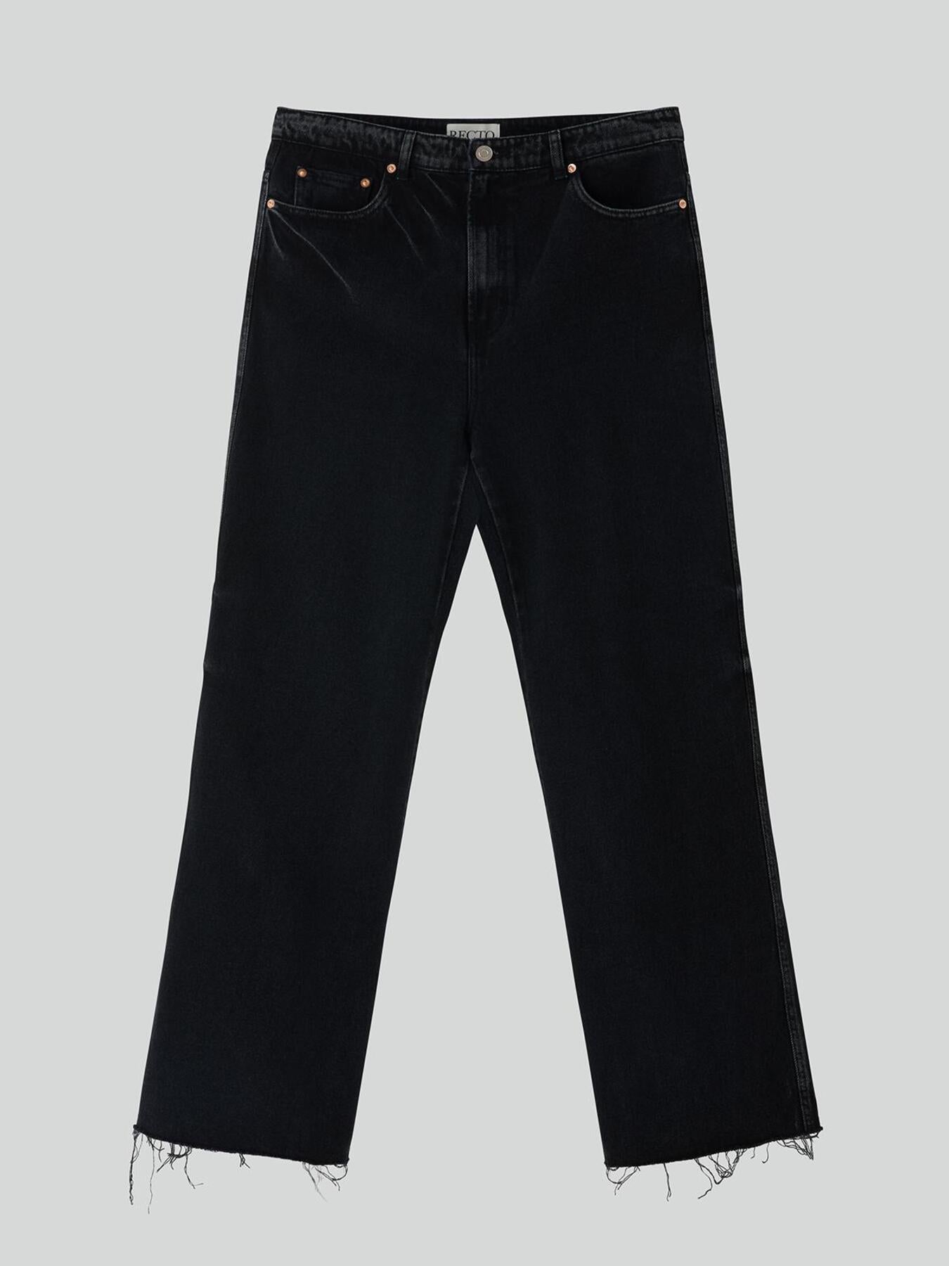 Recto - Theo Washed Denim Pants (Black) product image 7 | TRAB K-Fashion Australia