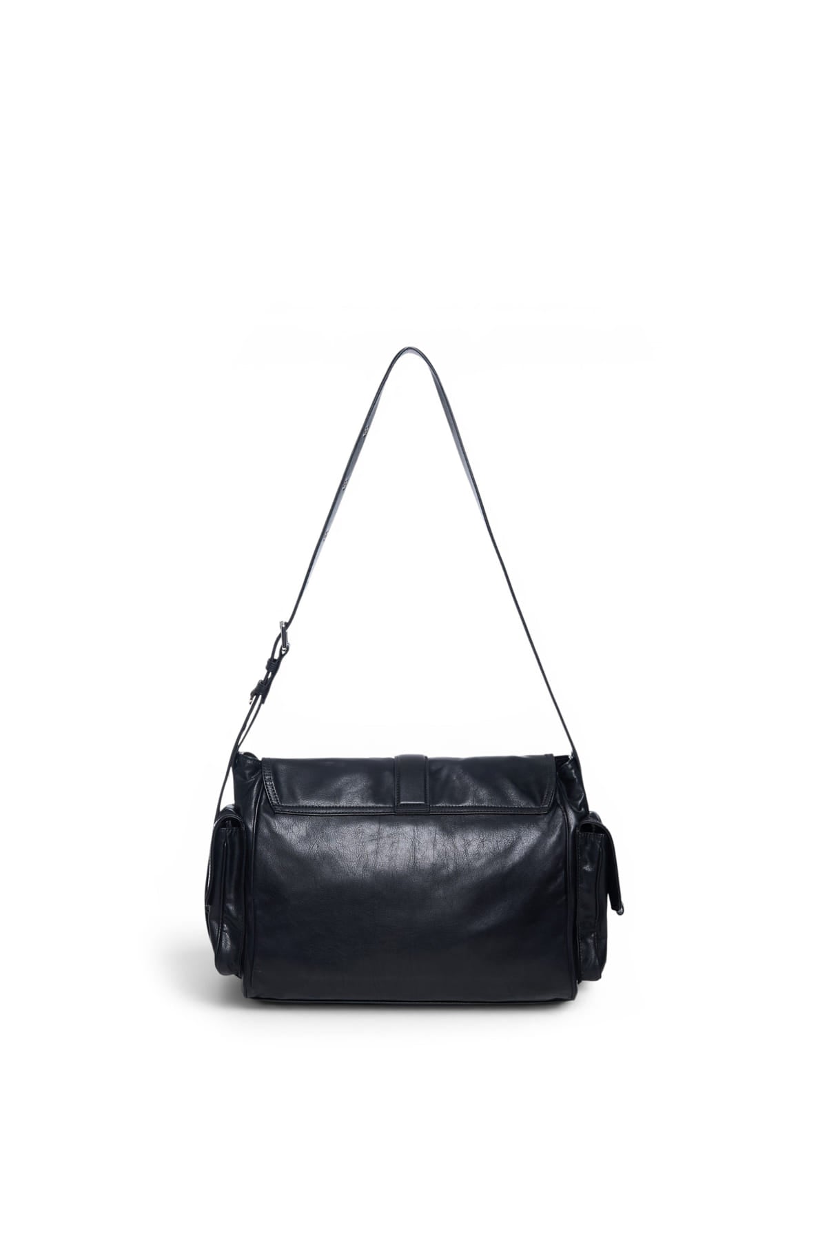 Matin Kim - Dual Pocket Messenger Bag (Black) product image 3 | TRAB K-Fashion Australia