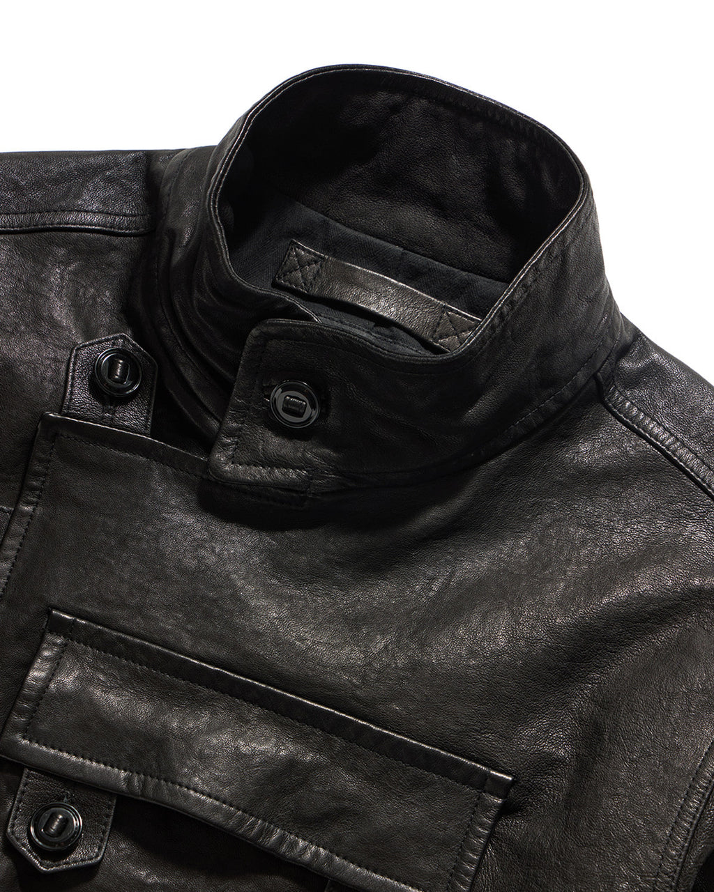 Eastlogue - Motorcycle Leather Jumper (Black) product image 3 | TRAB K-Fashion Australia