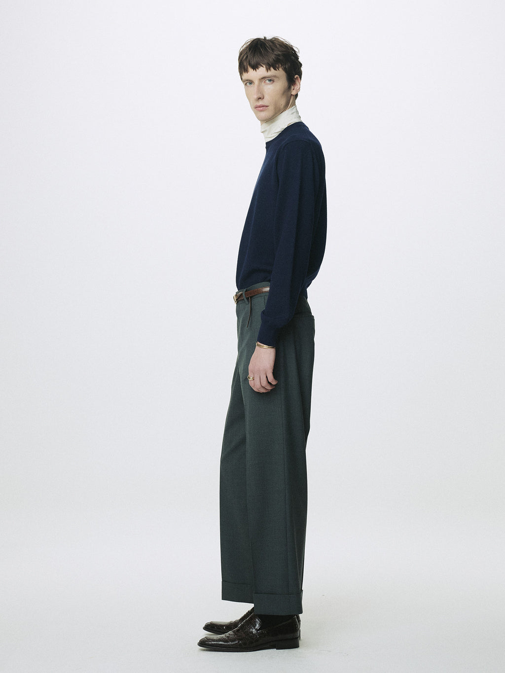 Tonywack - Spring Wool Crew Neck Knit (Dark Navy) product image 3 | TRAB K-Fashion Australia