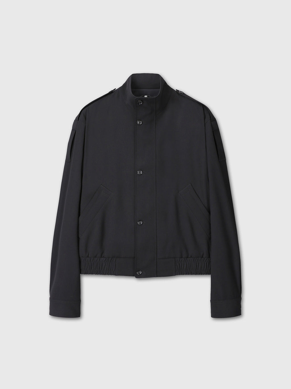 Tonywack - Stand Collar Epaulette Blouson (Black) product image 9 | TRAB K-Fashion Australia
