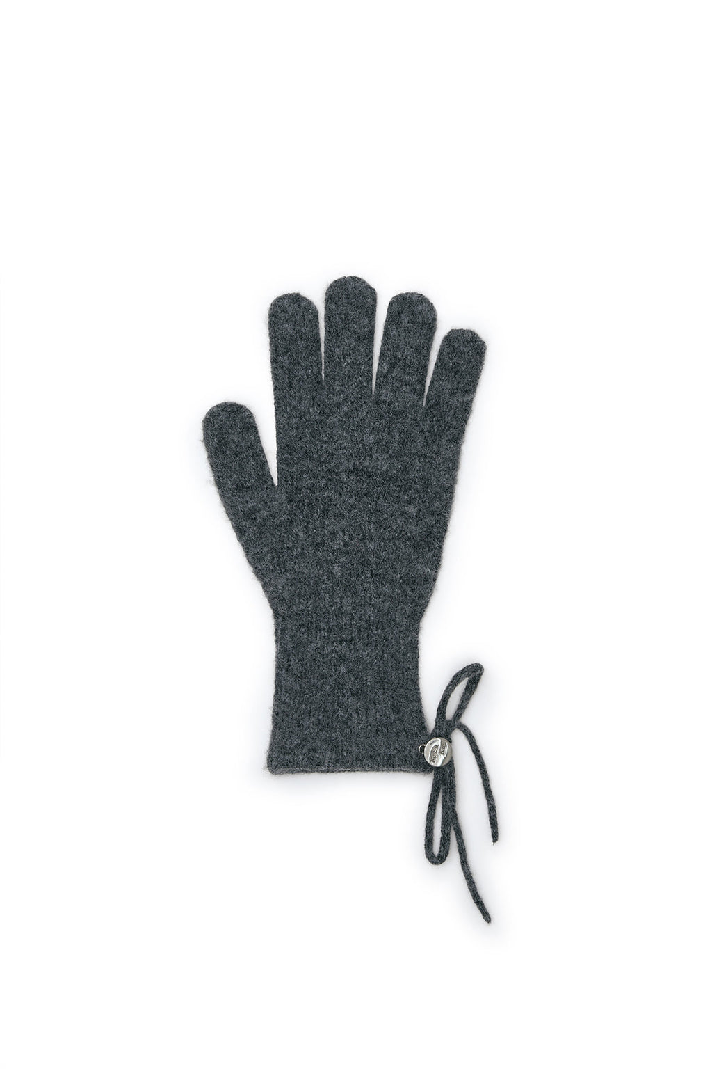 Matin Kim - Ribbon Finger Hole Gloves (Charcoal) product image 6 | TRAB K-Fashion Australia