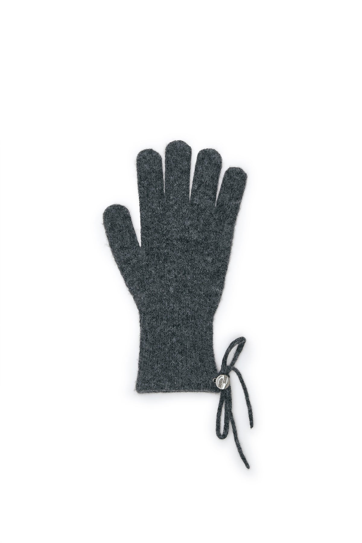 Matin Kim - Ribbon Finger Hole Gloves (Charcoal) product image 6 | TRAB K-Fashion Australia