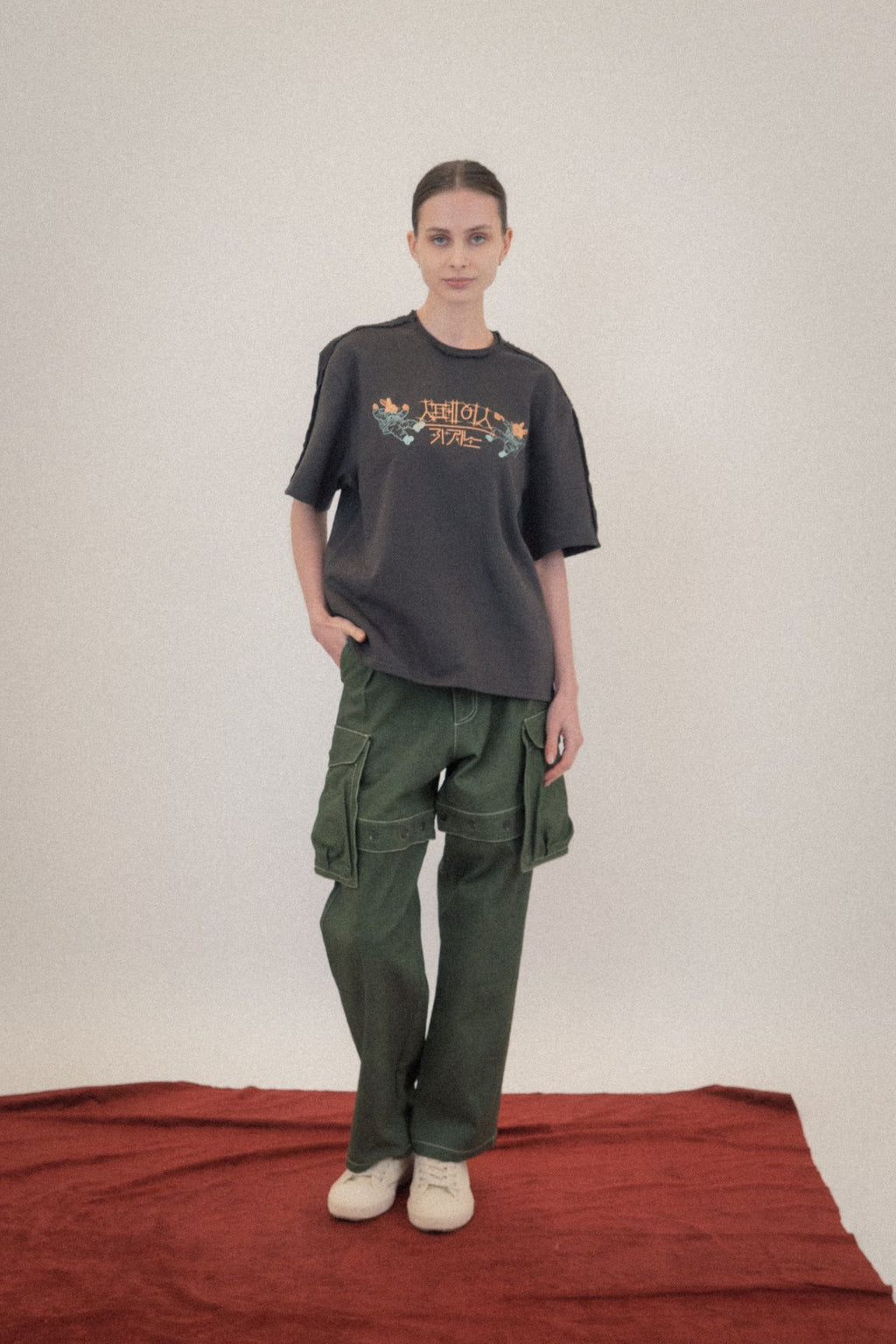 Ioedle - Assembled Cargo Pants With Screws Loosened (Green) product image 17 | TRAB K-Fashion Australia