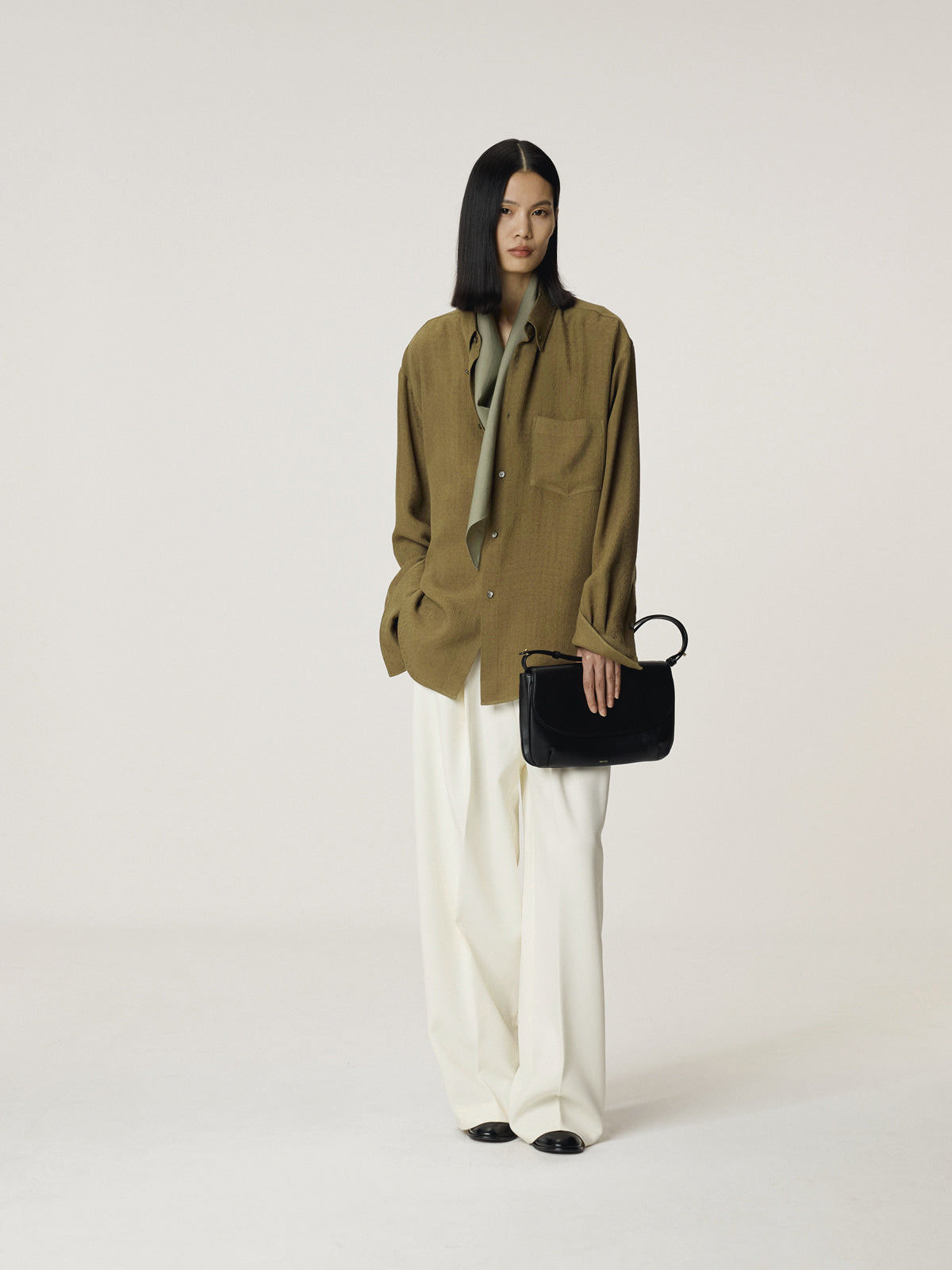 Recto - Vintage Jacquard Shirt (Khaki) product image 2 | TRAB K-Fashion Australia