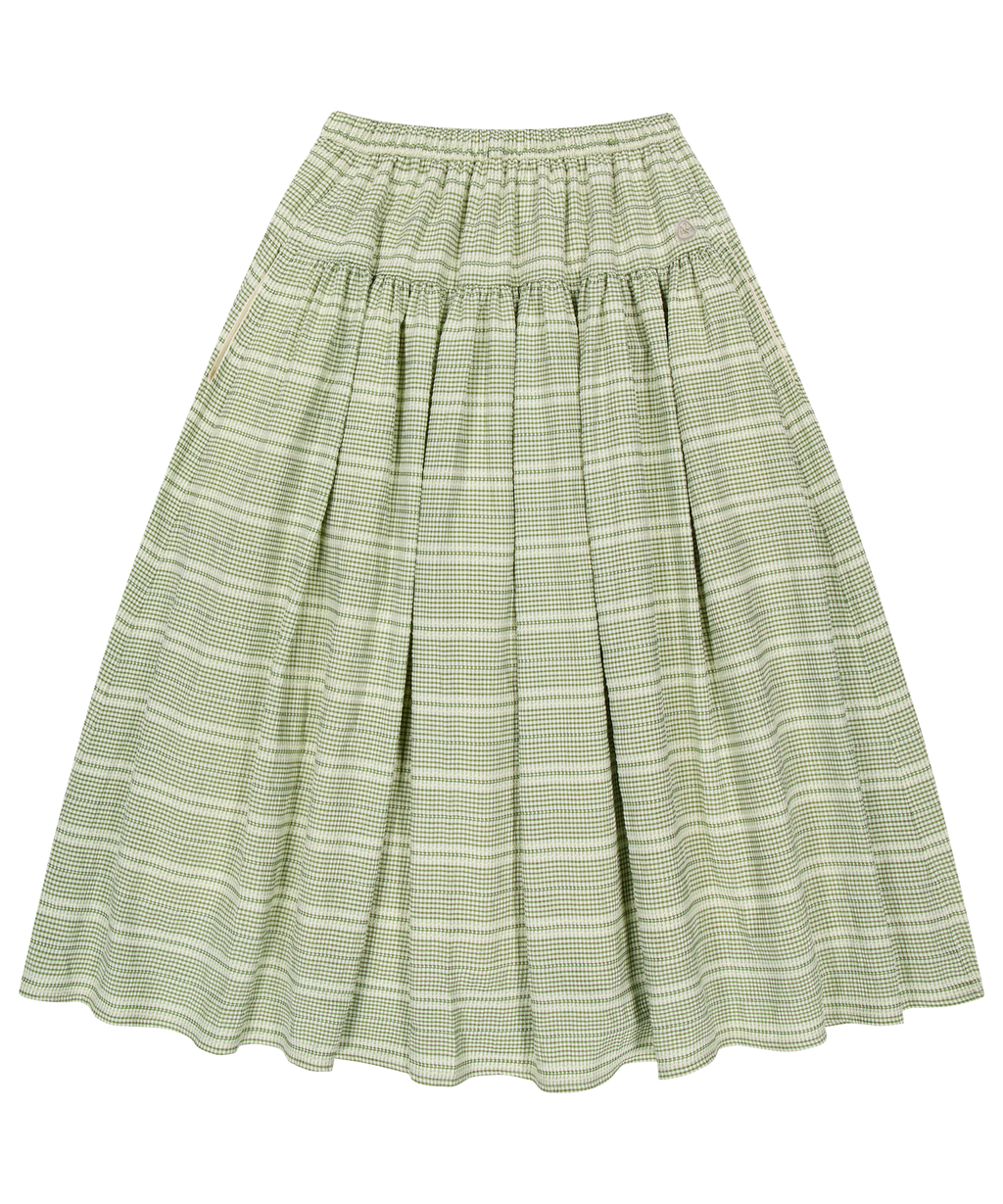 Coyseio - Wide Shirring Skirt (Light Green) product image 1 | TRAB K-Fashion Australia