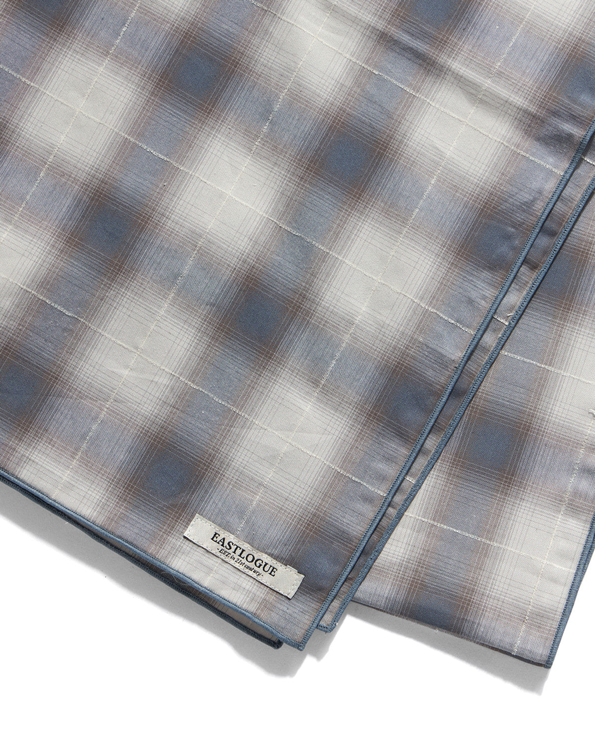 Eastlogue - Pattern Scarf (L.grey & Blue Check) product image 7 | TRAB K-Fashion Australia