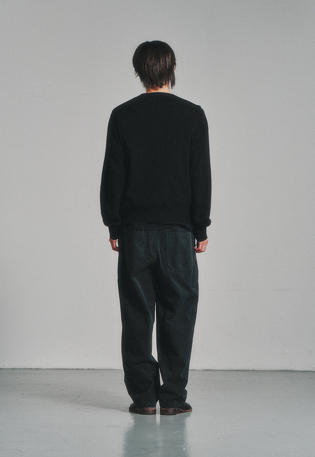 Art if acts - Wholegarment Round Neck Cardigan (Black) product image 4 | TRAB K-Fashion Australia