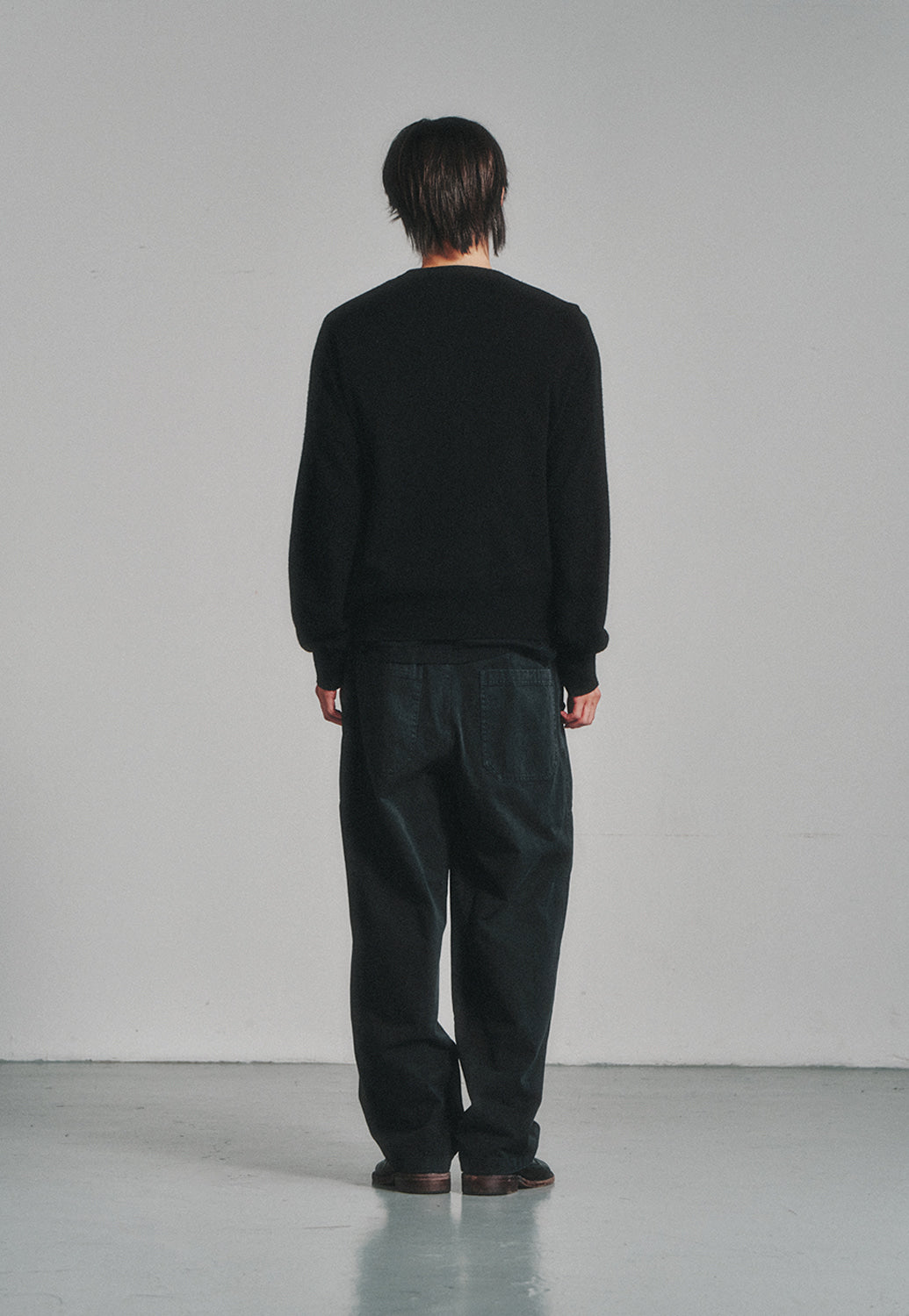 Art if acts - Wholegarment Round Neck Cardigan (Black) product image 4 | TRAB K-Fashion Australia