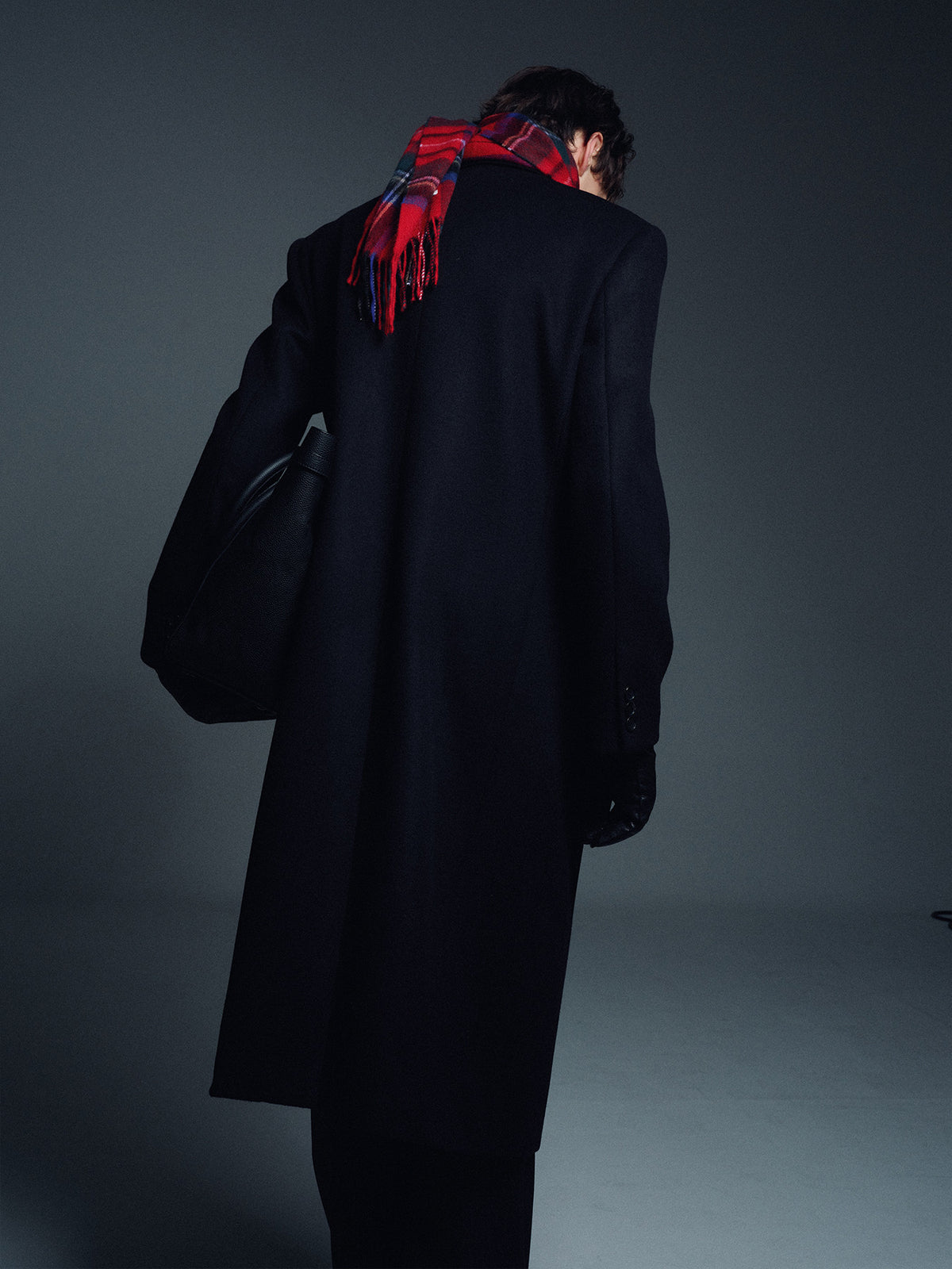 Tonywack - Wool And Cashmere Double-Breasted Coat (Black) product image 8 | TRAB K-Fashion Australia