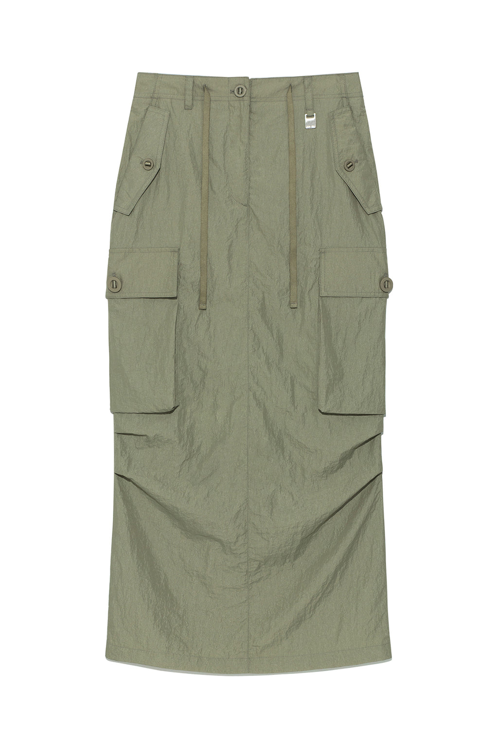 Matin Kim - String Nylon Cargo Skirt (Khaki) product image 1 | TRAB K-Fashion Australia