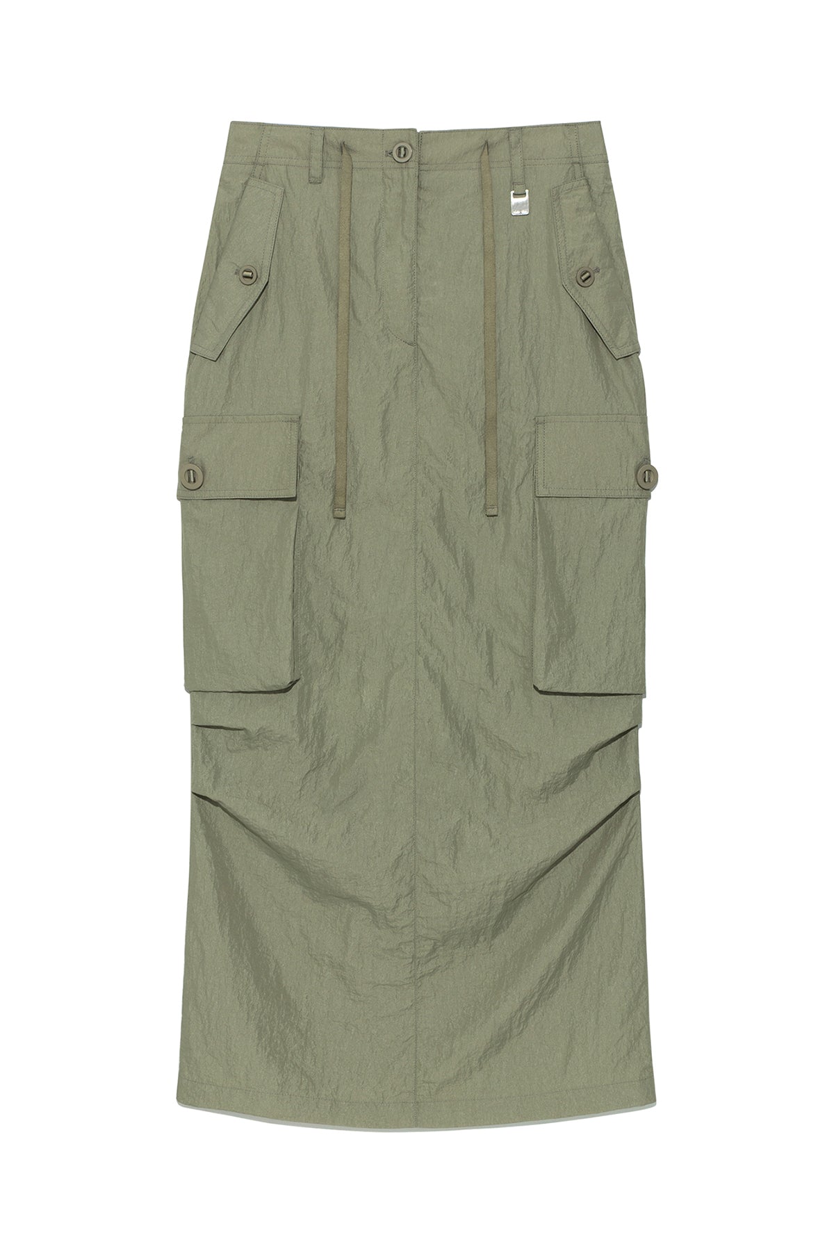 Matin Kim - String Nylon Cargo Skirt (Khaki) product image 1 | TRAB K-Fashion Australia
