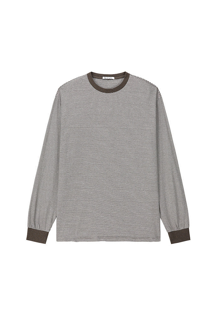 Art if acts - Washed Stripe Long Sleeve (Wood) product image 5 | TRAB K-Fashion Australia