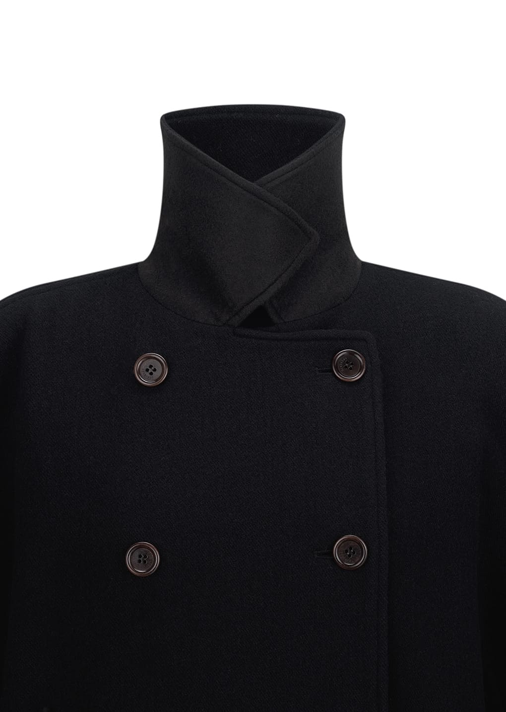 Amomento - rounded half coat (Black) product image 11 | TRAB K-Fashion Australia