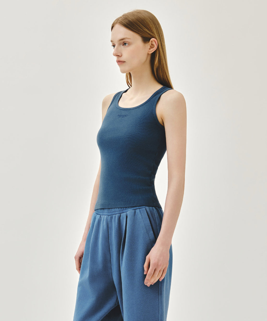 Marithe & Francois Girbaud - Regular Logo Sleeveless (Blue) product image 2 | TRAB K-Fashion Australia