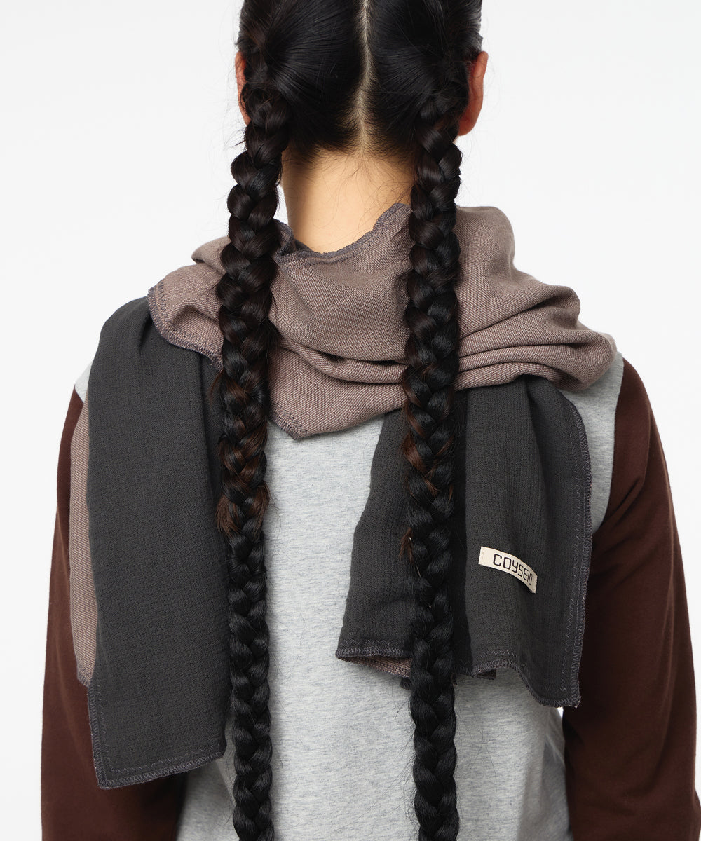 Coyseio - Two-Tone Reversible Muffler (Cocoa) product image 5 | TRAB K-Fashion Australia