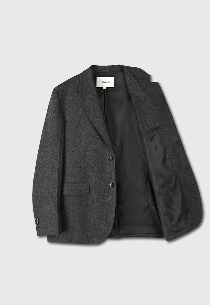 Tonywack - Wool And Cashmere Tailored Blazer (Charcoal) product image 8 | TRAB K-Fashion Australia