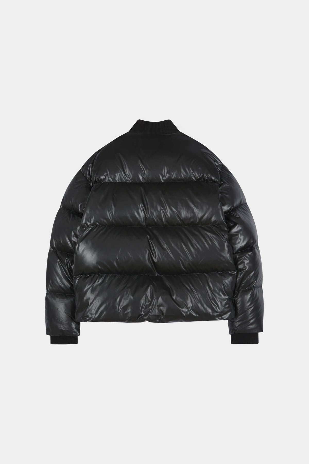 Andersson Bell - Unisex Bomber Layered Down Jacket (Black) product image 13 | TRAB K-Fashion Australia