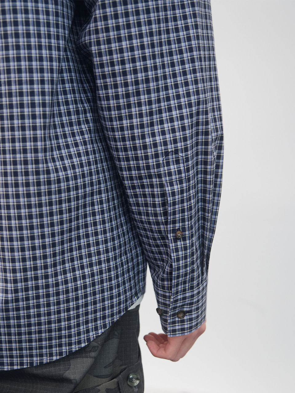 Kijun - Soft Check Shirt (Blue) product image 7 | TRAB K-Fashion Australia