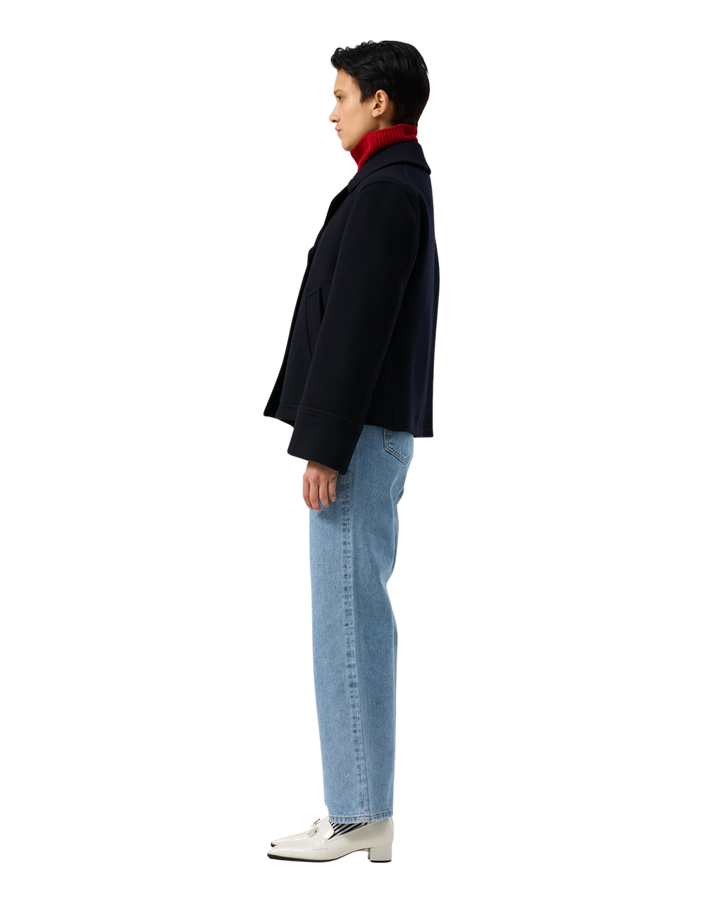 Kimhe Kim - Classic Pea Coat (Dark Navy) product image 4 | TRAB K-Fashion Australia