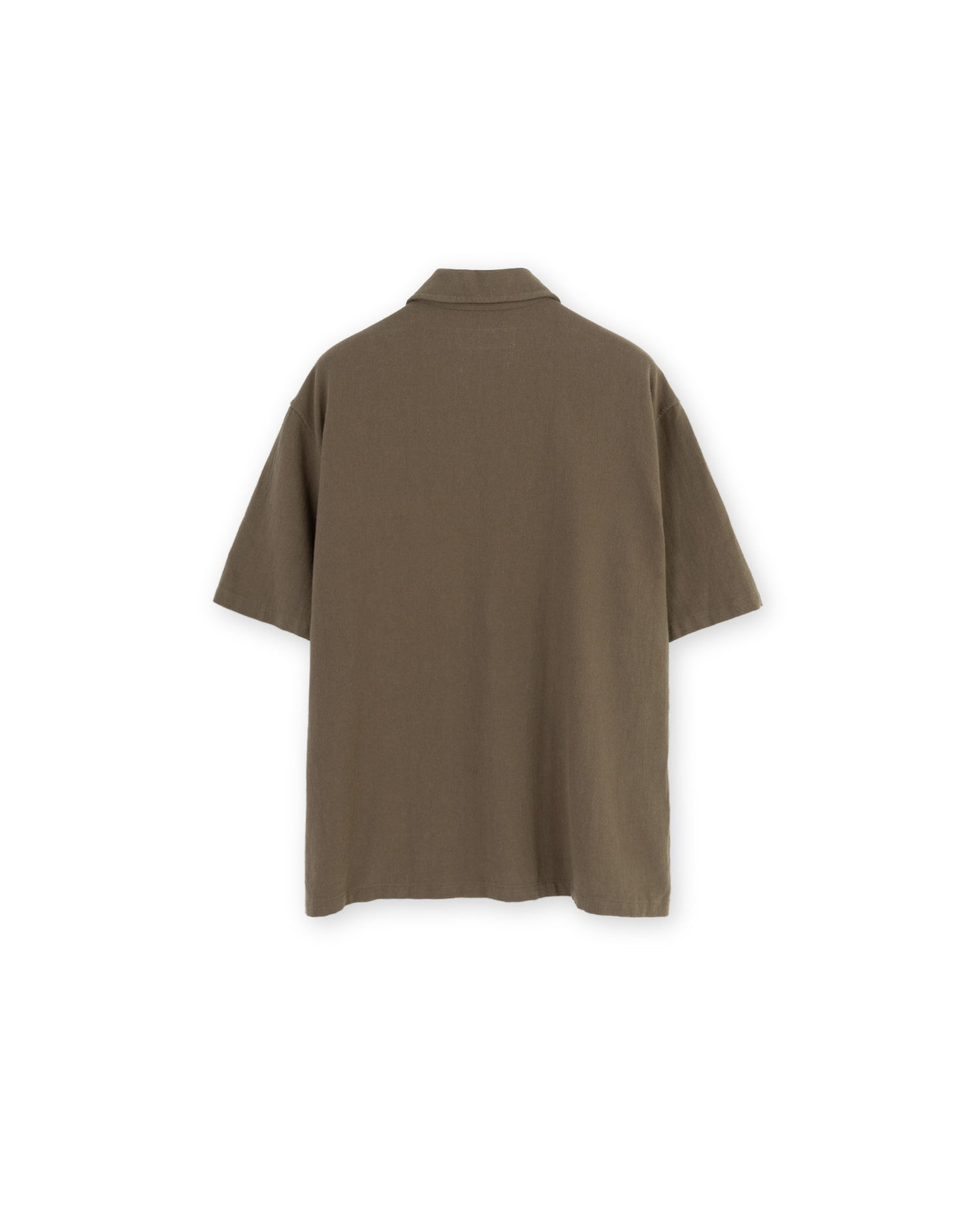 Brownyard - Open Collar Half Shirt (Mocha) product image 4 | TRAB K-Fashion Australia