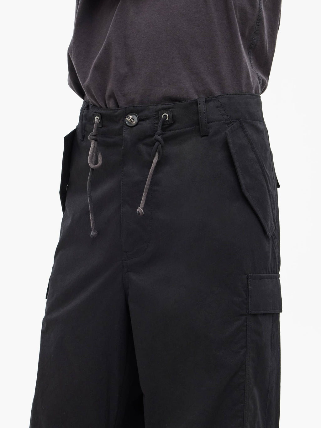 Jiyong Kim - Sun-Bleached Multi Pocket Pants (Black) product image 6 | TRAB K-Fashion Australia