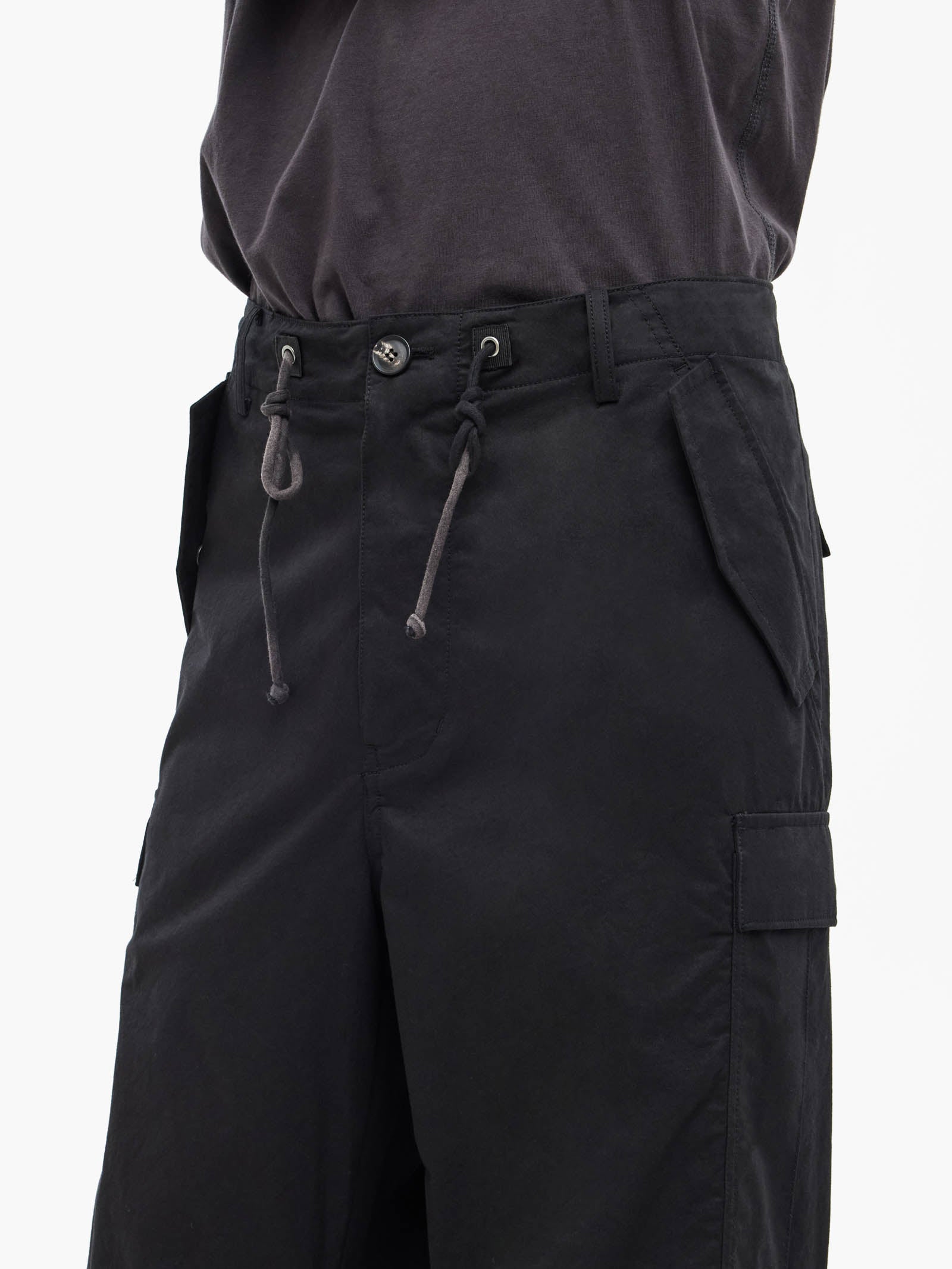 Jiyong Kim - Sun-Bleached Multi Pocket Pants (Black) product image 6 | TRAB K-Fashion Australia