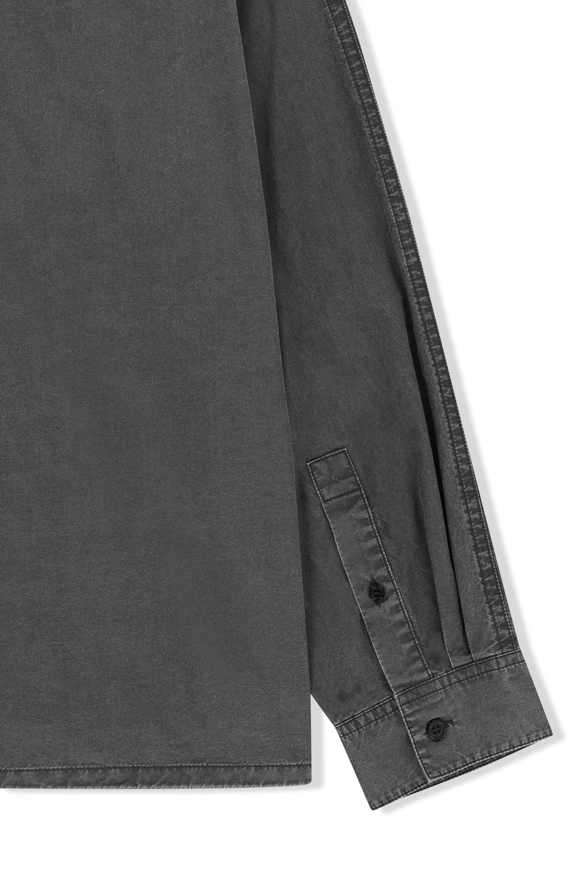 Matin Kim - Washed Cotton Drawstring Shirt (Charcoal) product image 5 | TRAB K-Fashion Australia