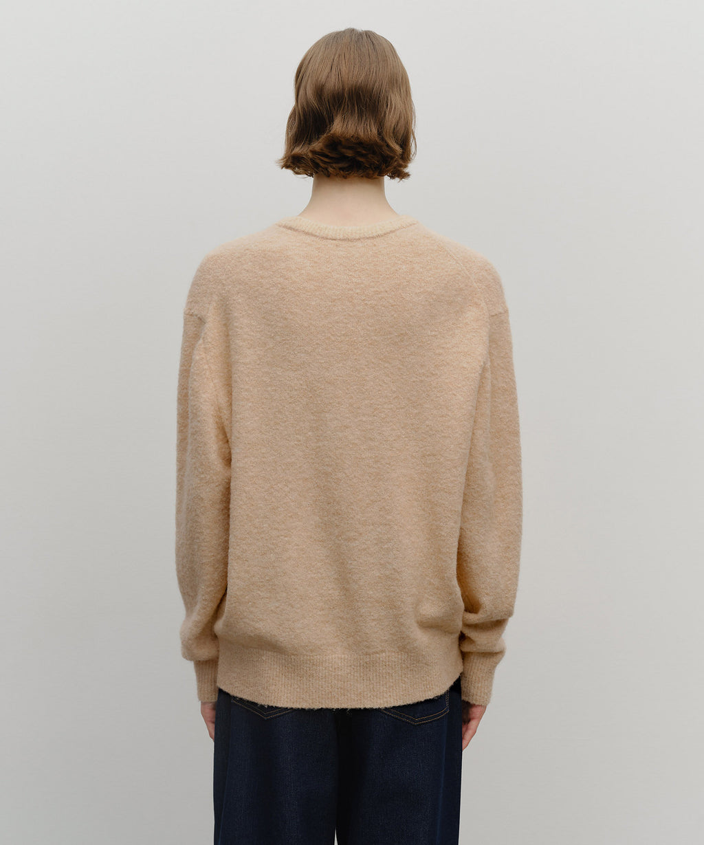 Marithe & Francois Girbaud - Boucle Classic Logo Knit Pullover (Ecru) product image 3 | TRAB K-Fashion Australia