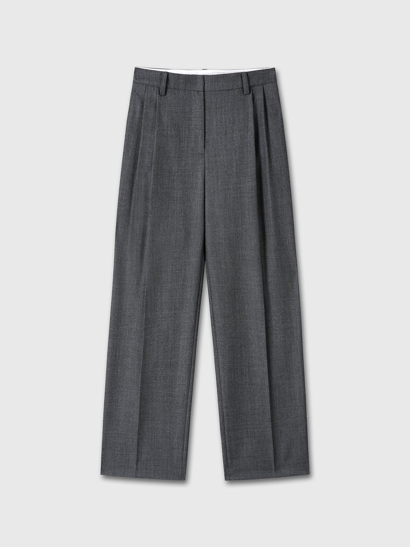 Tonywack - Pleated Wool Tailored Pants (Grey) product image 7 | TRAB K-Fashion Australia